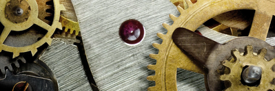 Leica microscope picture of a watch mechanism
