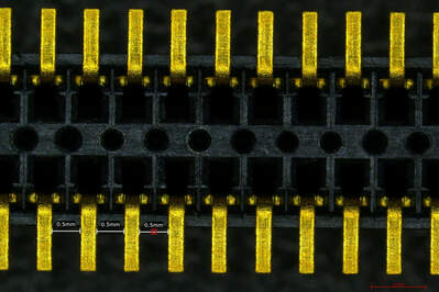Component image using Leica microscope