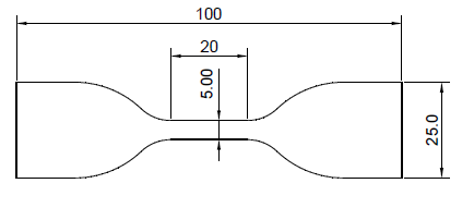 cutting die as per JIS K6301-Type 3 &bull;K6251- Type 3 &bull;ISO 37 &ndash; Type 1A