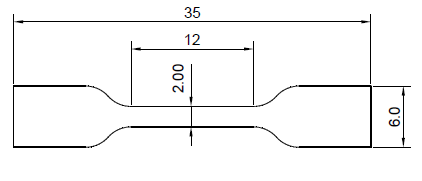 cutting die for ISO 37 &ndash; Type 4 &bull;ISO 527-2 &ndash; Type 5B