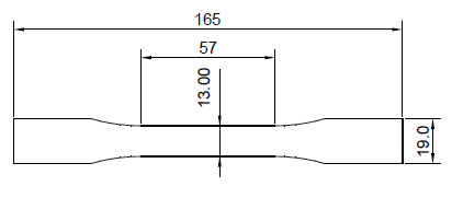 ASTM D638-02a-Type 1 cutting die size
