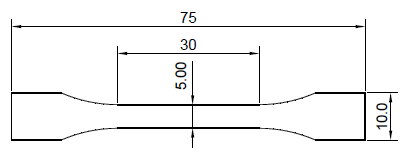 ISO 527-2 &ndash; Type 1BA cutting die 