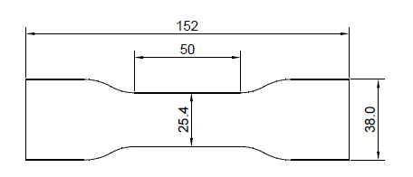 cutting die as per ISO 527-3 &ndash; Type 4 standard