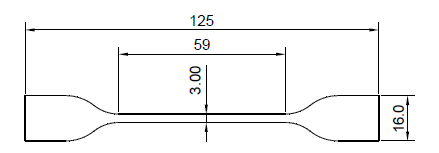 ASTM D412 &ndash; Type E cutting die 