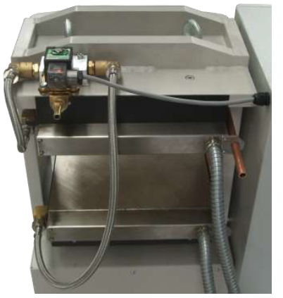 Water cooling option for lab press