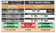 Lab press touch screen