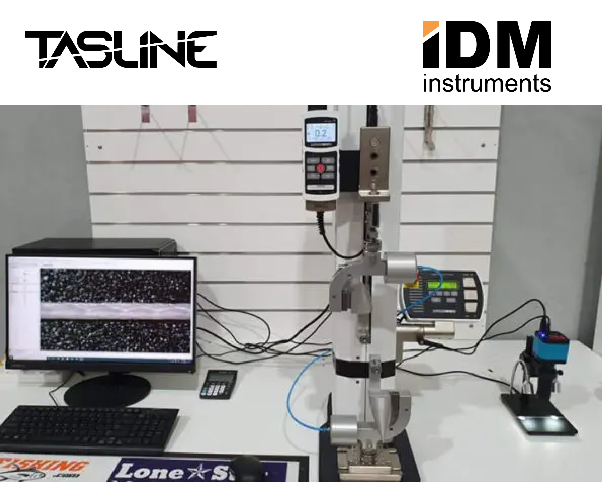 Mark-10 Advanced Force / Torque indicator on a motorised test stand, calibrated and certified by IDM Instruments Australia