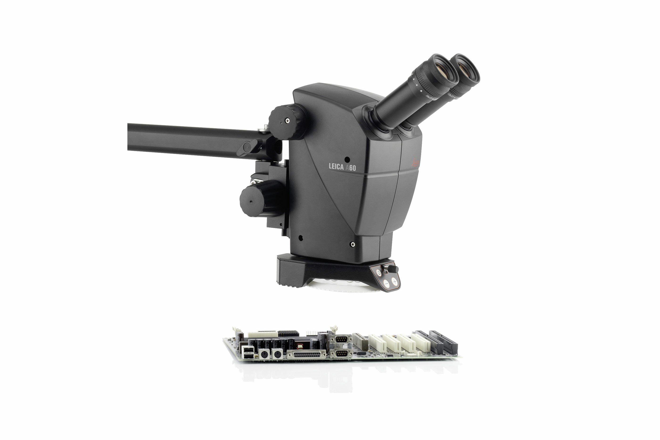 Microscópio estéreo industrial Leica A60. Os distribuidores australianos são IDM Instruments