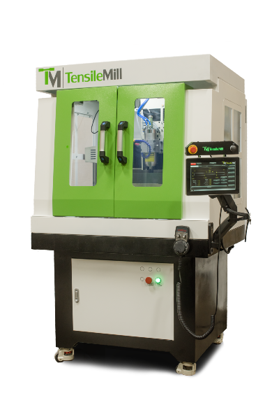 TensileMill CNC Mini - zuverlässige Flachzugprobenfertigung nach australischen Standards. Vertrieb durch IDM Instruments Melbourne
