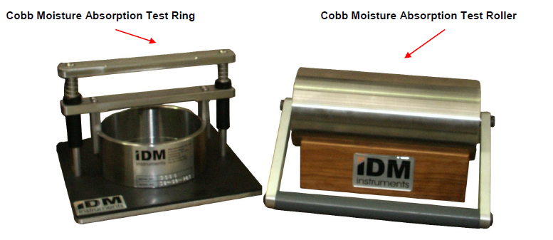 Cobb Moisture Absorption Tester ring and roller
