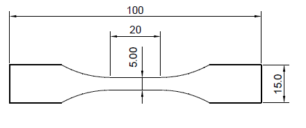 matriz de corte de acero según JIS K6301-Tipo 4
